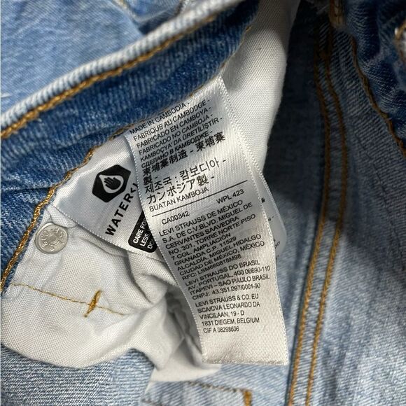 LEVI'S 501 Original Fit High Rise Jean Shorts Size 31 - Picture 3 of 6